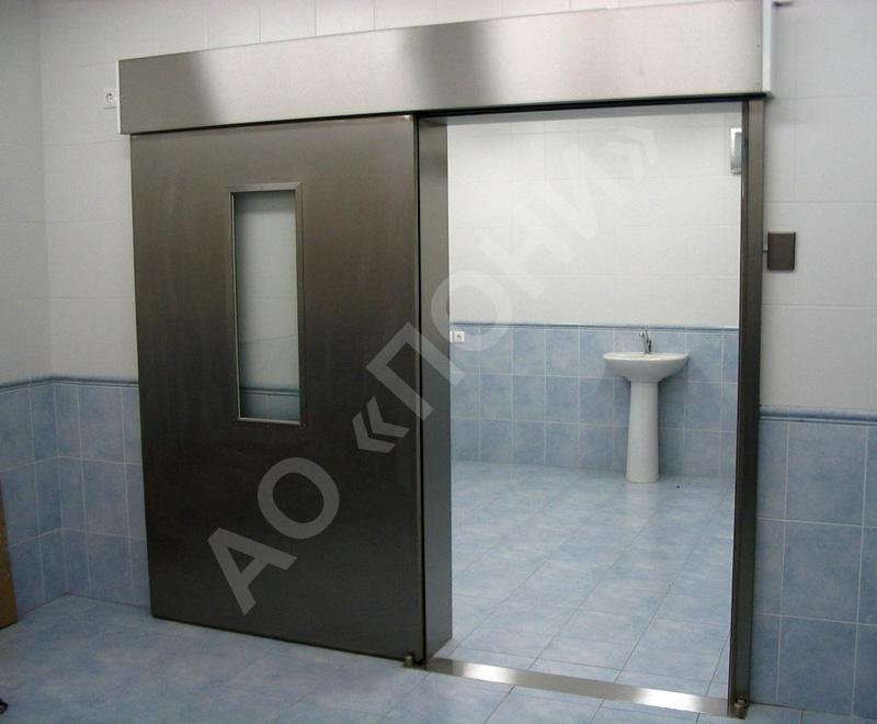 Откатная пневматическая дверь