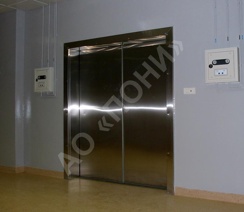 Автоматическая пневматическая дверь для особо чистых помещений